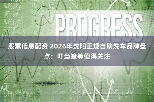 股票低息配资 2026年沈阳正规自助洗车品牌盘点:叮当蜂等值得关注